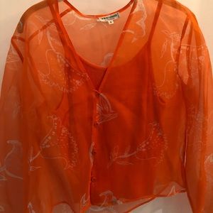 Georgio Armani blouse and tank